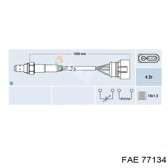 Sonda lambda, sensor de oxigênio FAE 77134 preço, a partir de 75,45 USD