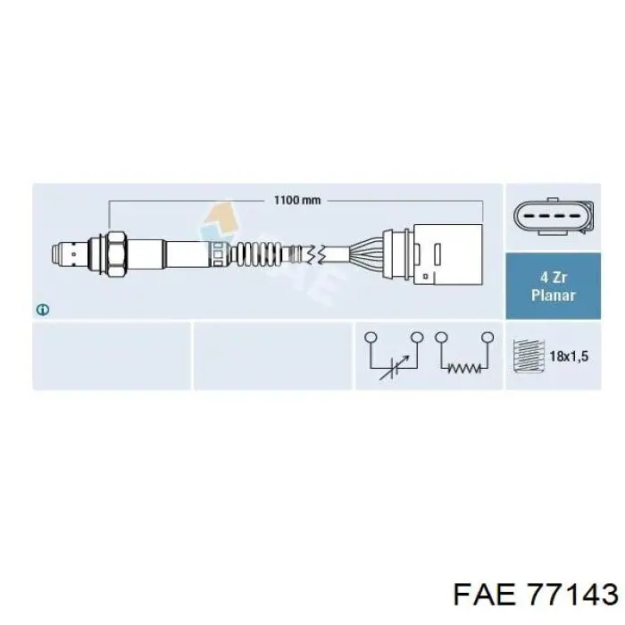 Sonda lambda, sensor de oxigênio depois de catalisador FAE 77143 preço, a partir de 101,12 USD