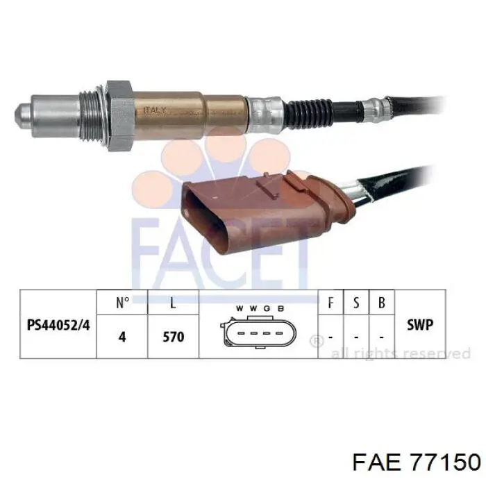 Compre 77150 FAE Sonda lambda, sensor de oxigênio depois de catalisador