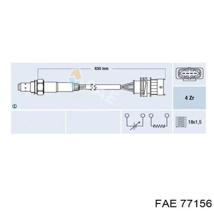 Sonda lambda, sensor de oxigênio até o catalisador FAE 77156 preço, a partir de 82,27 USD