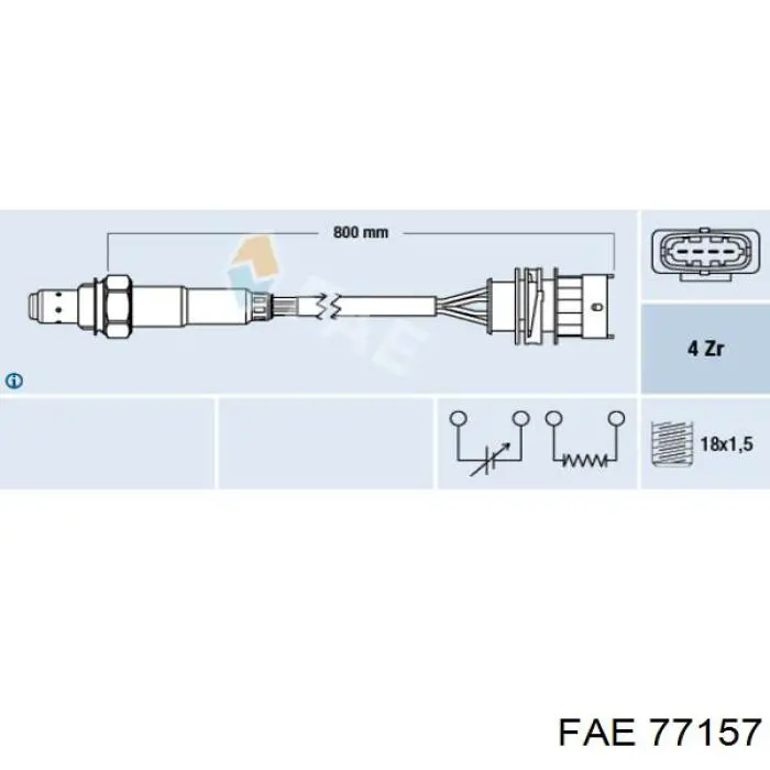 Sonda lambda, sensor de oxigênio depois de catalisador FAE 77157 preço, a partir de 54,58 USD