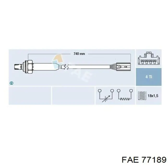 Sonda lambda, sensor de oxigênio depois de catalisador FAE 77189 preço, a partir de 137,57 USD