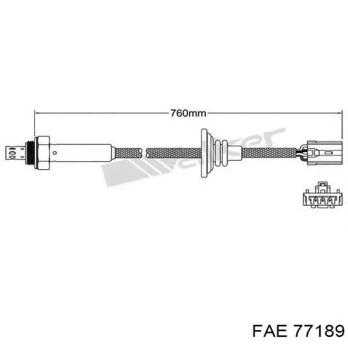 Compre 77189 FAE Sonda lambda, sensor de oxigênio depois de catalisador