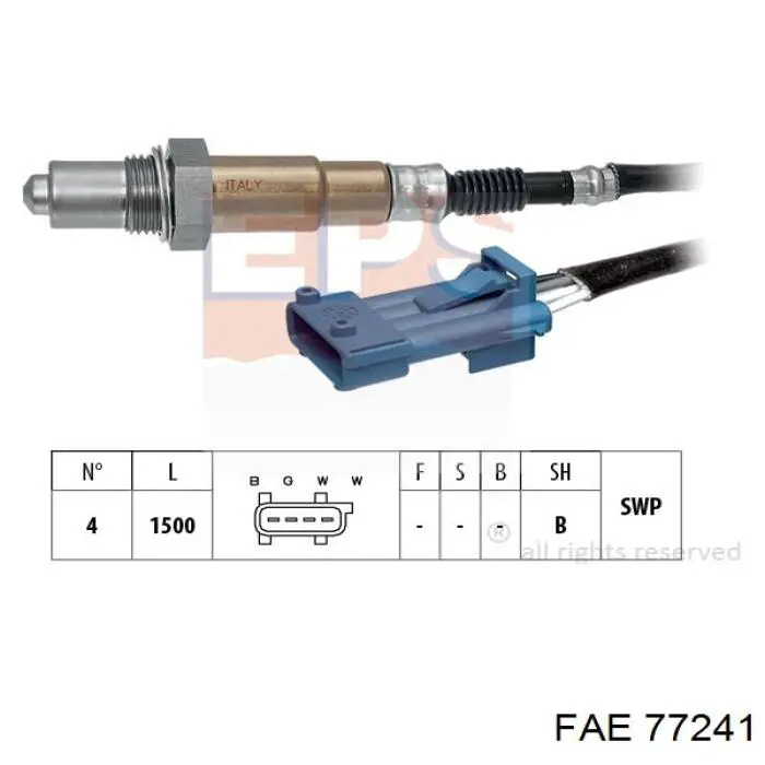 Compre 77241 FAE Sonda lambda, sensor de oxigênio depois de catalisador