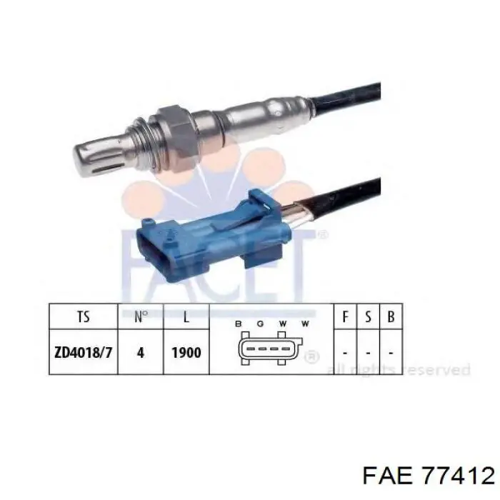 Sonda lambda, sensor de oxigênio depois de catalisador FAE 77412 preço, a partir de 101,07 USD