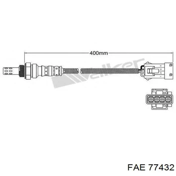 Compre 77432 FAE Sonda lambda, sensor de oxigênio até o catalisador