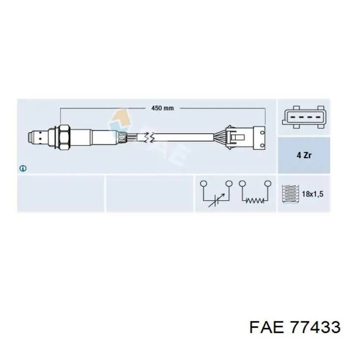 Sonda lambda, sensor de oxigênio depois de catalisador FAE 77433 preço, a partir de 140,31 USD