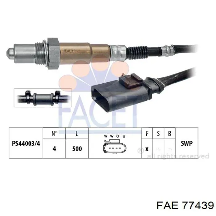 Sonda lambda, sensor de oxigênio até o catalisador FAE 77439 preço, a partir de 67,14 USD