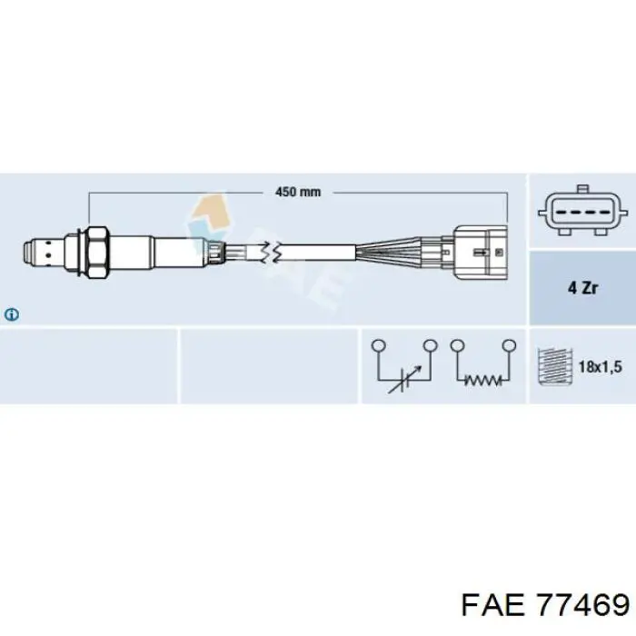 Sonda lambda, sensor de oxigênio depois de catalisador FAE 77469 preço, a partir de 80,36 USD