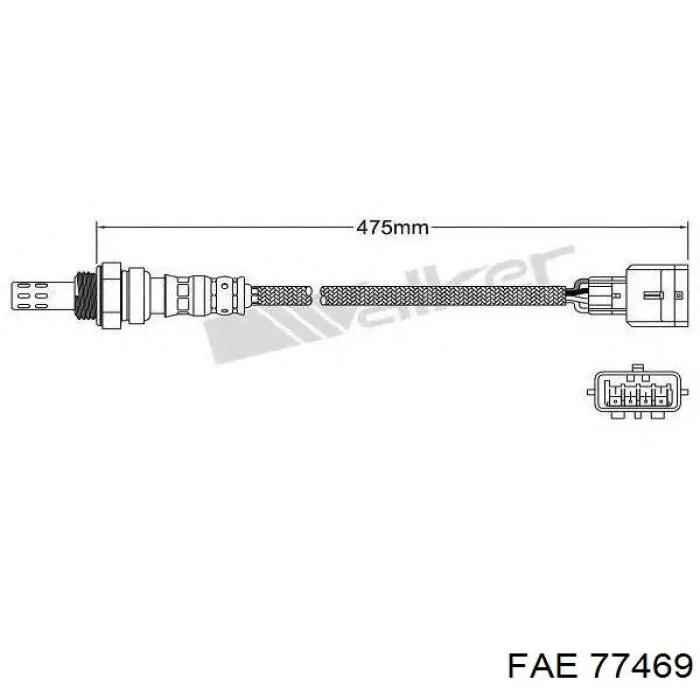 Compre 77469 FAE Sonda lambda, sensor de oxigênio depois de catalisador