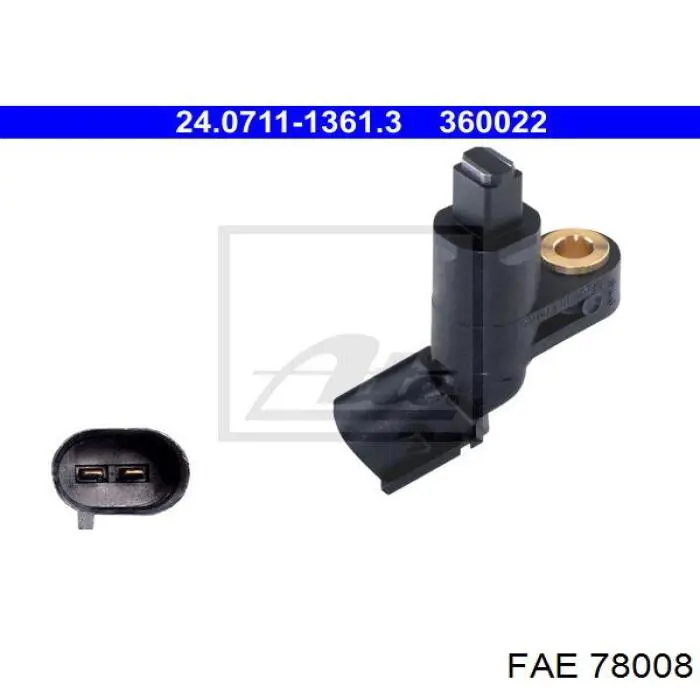 Compre 78008 FAE Sensor ABS dianteiro esquerdo