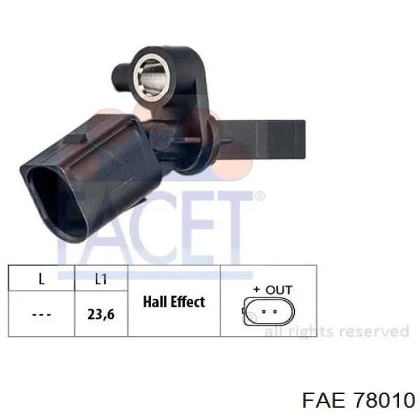 Sensor ABS traseiro direito FAE 78010 preço, a partir de 20,45 USD