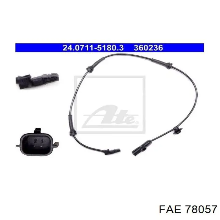 Sensor dianteiro de ABS FAE 78057 preço, a partir de 33,24 USD