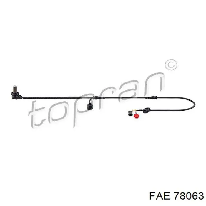 Compre 78063 FAE Sensor dianteiro de ABS