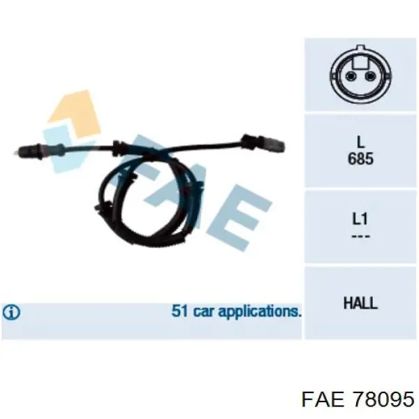 Sensor dianteiro de ABS FAE 78095 preço, a partir de 29,85 USD