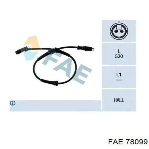 Sensor dianteiro de ABS FAE 78099 preço, a partir de 31,65 USD