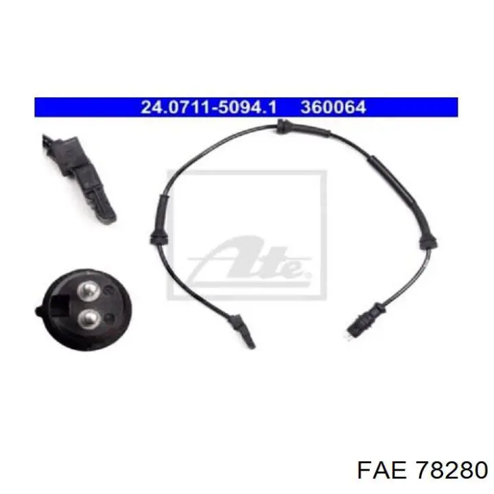 Compre 78280 FAE Sensor dianteiro de ABS