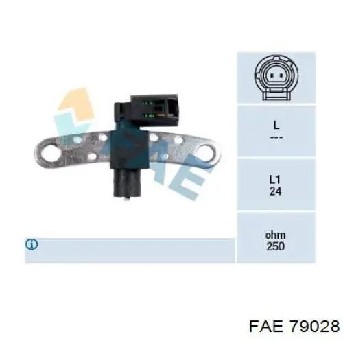 Sensor de posição (de revoluções) de cambota FAE 79028 preço, a partir de 25,64 USD