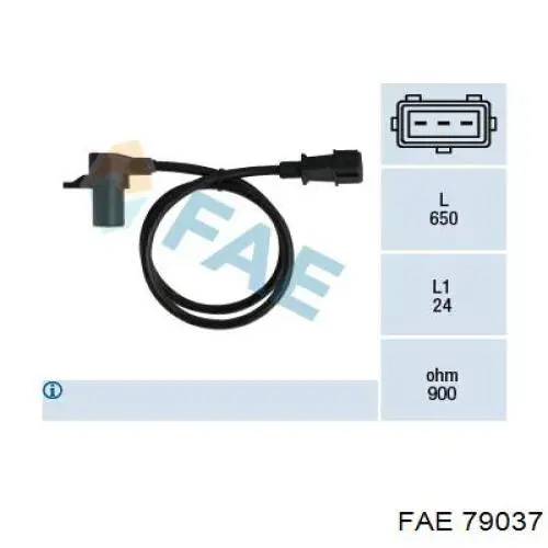 Sensor de posição (de revoluções) de cambota FAE 79037 preço, a partir de 25,08 USD
