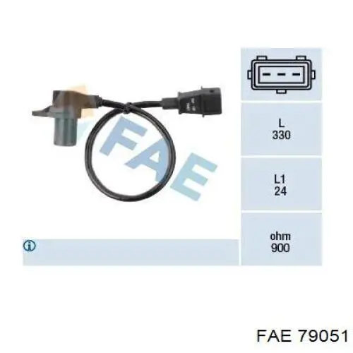 Sensor de posição (de revoluções) de cambota FAE 79051 preço, a partir de 36,62 USD