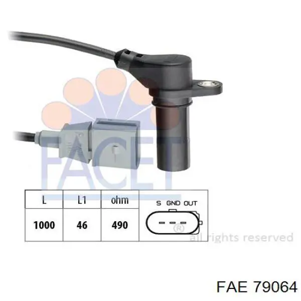 Compre 79064 FAE Sensor de posição (de revoluções) de cambota