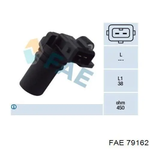 Sensor de posição (de revoluções) de cambota FAE 79162 preço, a partir de 20,85 USD