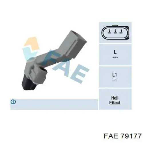 Sensor de posição (de revoluções) de cambota FAE 79177 preço, a partir de 36,74 USD