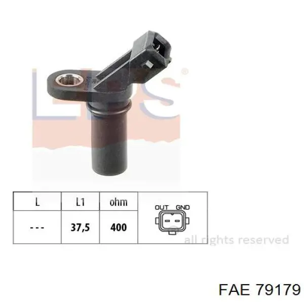 Sensor de posição (de revoluções) de cambota FAE 79179 preço, a partir de 22,95 USD