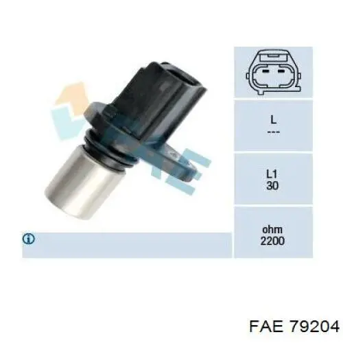 Sensor de posição da árvore distribuidora FAE 79204 preço, a partir de 40,05 USD