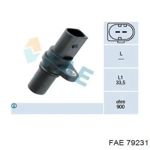 Sensor de posição (de revoluções) de cambota FAE 79231 preço, a partir de 28,84 USD
