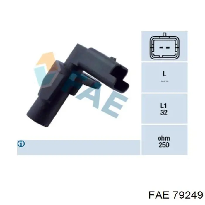 Sensor de posição (de revoluções) de cambota FAE 79249 preço, a partir de 23,25 USD