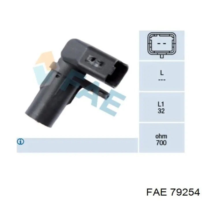 Sensor de posição (de revoluções) de cambota FAE 79254 preço, a partir de 24,97 USD