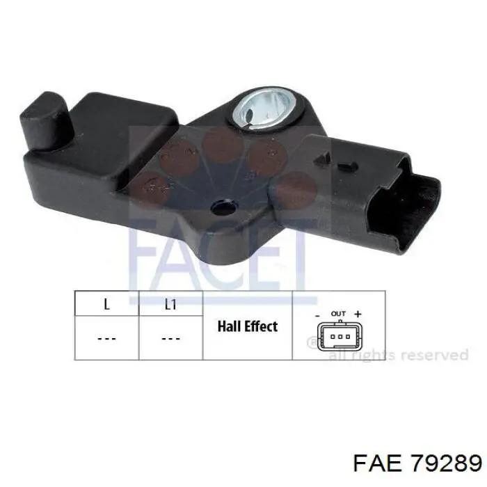 Sensor de posição (de revoluções) de cambota FAE 79289 preço, a partir de 28,20 USD