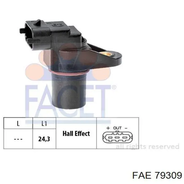 Compre 79309 FAE Sensor de posição da árvore distribuidora