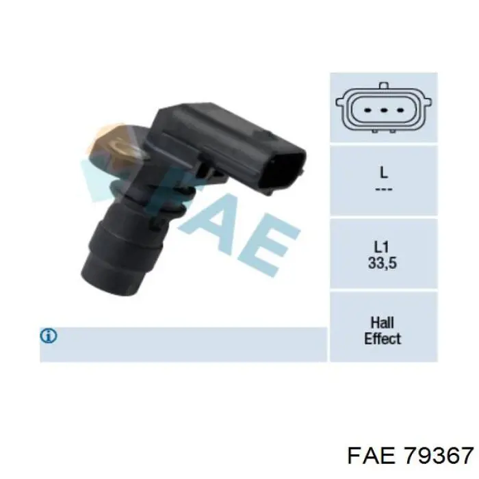 Sensor de posição da árvore distribuidora FAE 79367 preço, a partir de 52,92 USD
