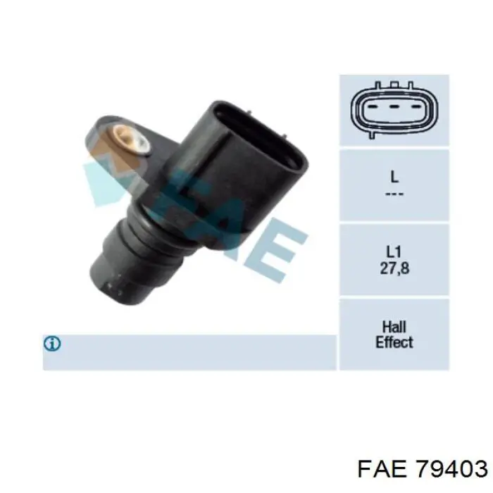 Compre 79403 FAE Sensor de posição da árvore distribuidora