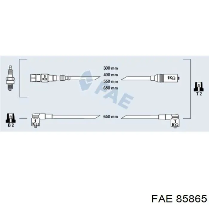 Fios de alta voltagem, kit FAE 85865 preço, a partir de 56,28 USD