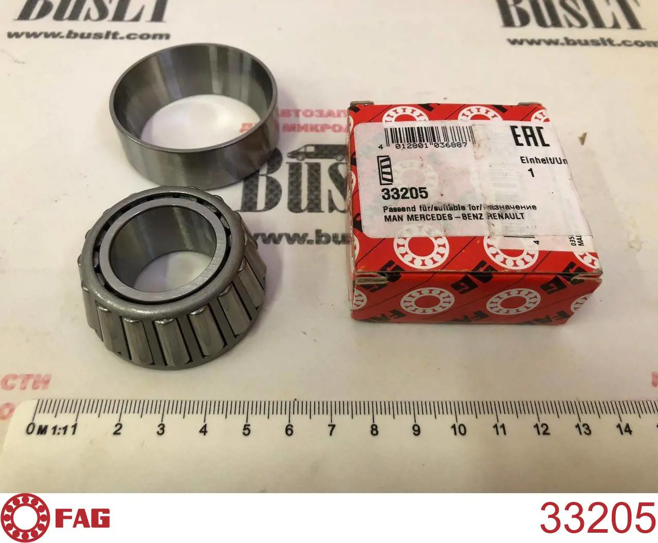 Rolamento externo de cubo dianteiro FAG 33205 preço, a partir de 16,40 USD