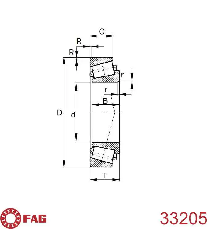 Compre 33205 FAG Rolamento externo de cubo dianteiro