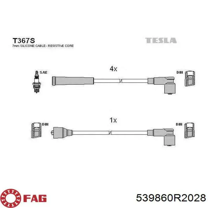 Rolamento suspenso do semieixo dianteiro FAG 539860R2028 preço, a partir de 17,66 USD