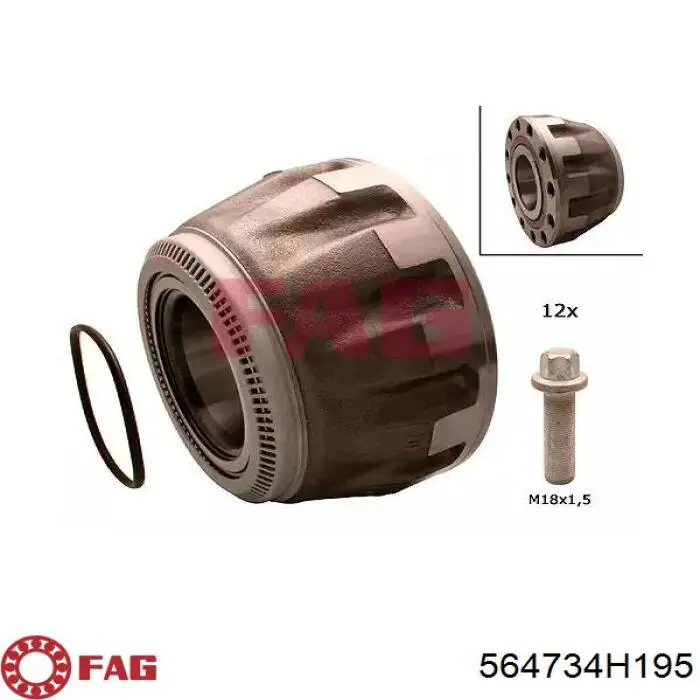 564734H195 FAG Cubo dianteiro