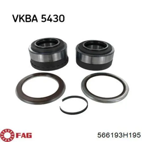 Rolamento de cubo dianteiro FAG 566193H195 preço, a partir de 349,62 USD