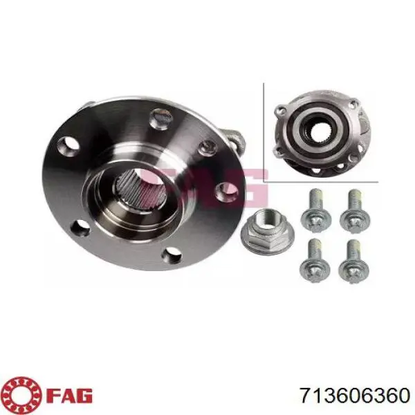 Cubo dianteiro FAG 713606360 preço, a partir de 172,85 USD