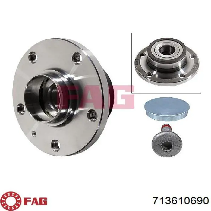 Cubo traseiro FAG 713610690 preço, a partir de 61,98 USD