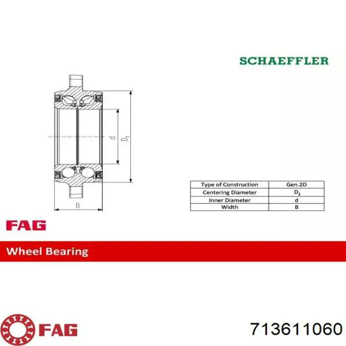 8W0498625 VAG Rolamento de cubo dianteiro
