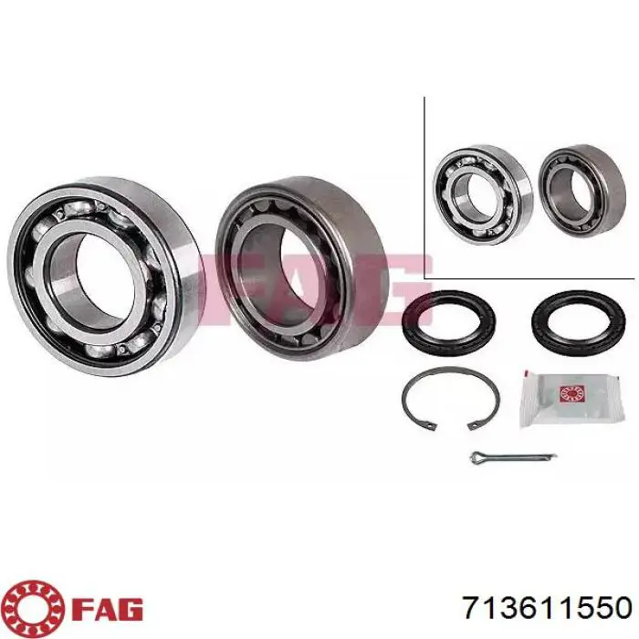 Rolamento de cubo traseiro FAG 713611550 preço, a partir de 41,70 USD