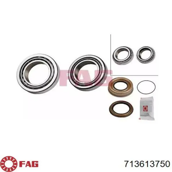 Compre 713613750 FAG Rolamento de cubo dianteiro