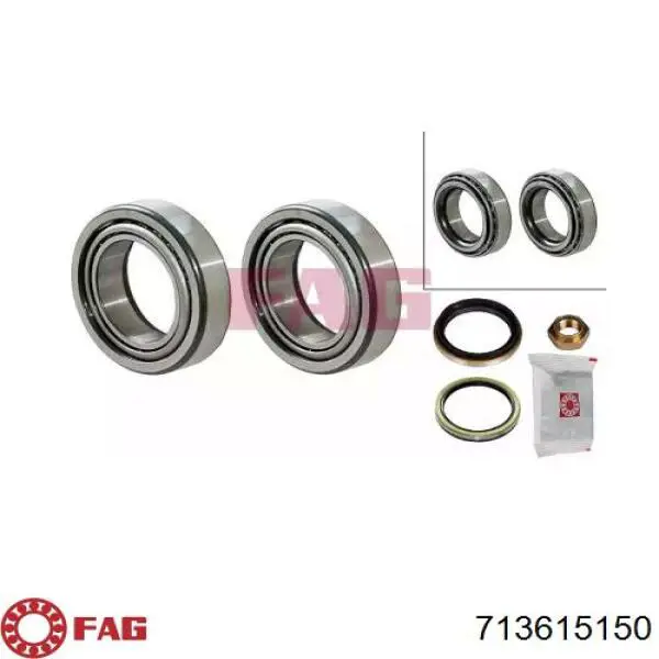 Rolamento de cubo dianteiro FAG 713615150 preço, a partir de 23,52 USD