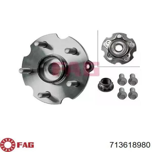 Cubo traseiro FAG 713618980 preço, a partir de 117,05 USD