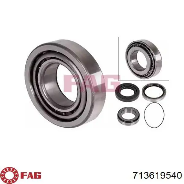 Rolamento de cubo traseiro FAG 713619540 preço, a partir de 38,95 USD